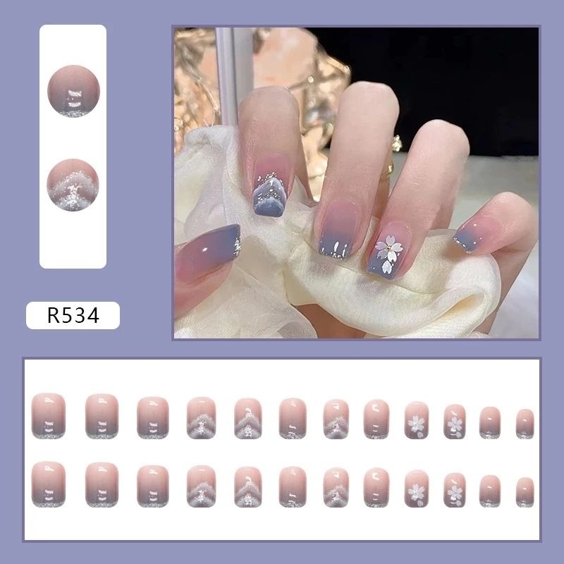 FAKE NAIL 24PCS FREE GLUE