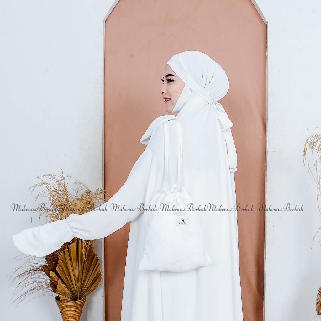 Mukena.Berkah - Mukena Dewasa Haura Potongan Berlengan Crincle Airplow Premium