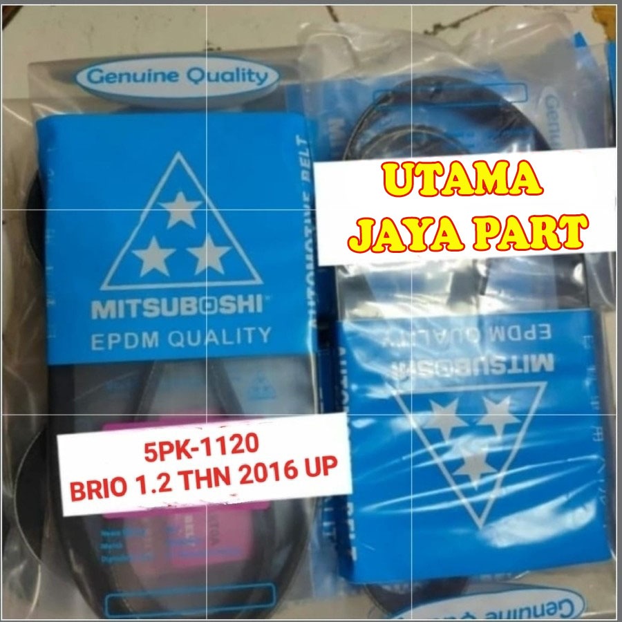 FAN VAN V BELT TALI KIPAS 5PK1120 BRIO 1.2CC 2016 UP 5PK-1120