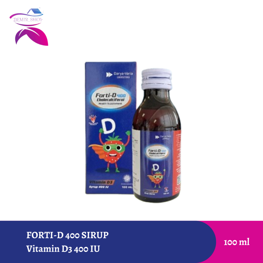 Forti D 400 IU Sirup 100 ml / Vitamin D Sirup Anak