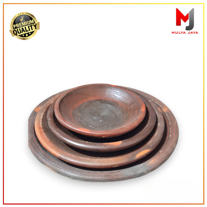 Mulya Jaya Cobek Tanah Liat Tahan Panas Coet Tanah Liat Cobek Gerabah Tanah Liat