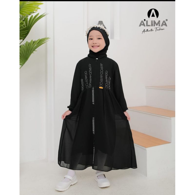 PRODUK TERBARU QUEEN/DRESS ANAK MODEL TERBARU/BAJU MUSLIM ANAK/BAJU PEREMPUAN/GAMIS ANAK WARNA PINK/