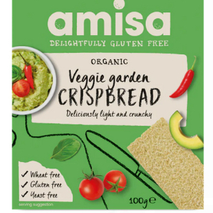 

Roti Kering Amisa Organic Crispbread Veggie Garden 100 Gr