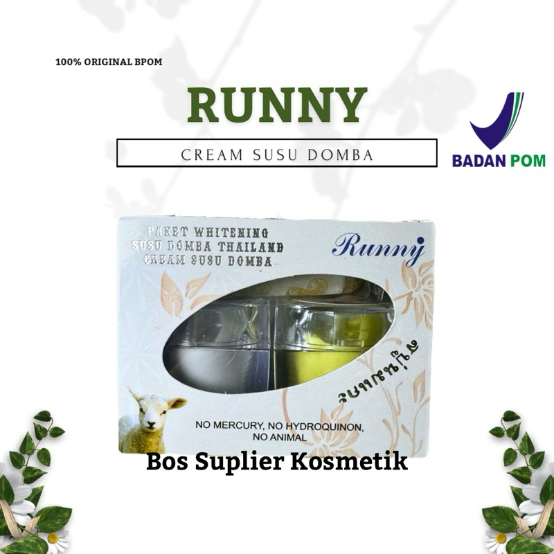 CREAM SUSU DOMBA RUNNY 100% ORIGINAL BPOM / CREAM SUSU DOMBA / CREAM PEMUTIH WAJAH