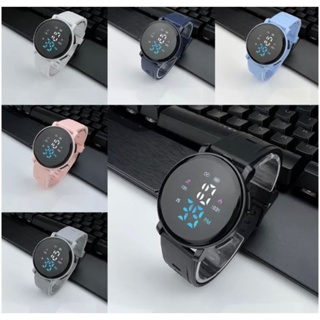 PBA N-001 Jam Tangan LED Pria/Wanita Digital Bulat Fashion Sport bulat,ready warna abu2, biru muda, 