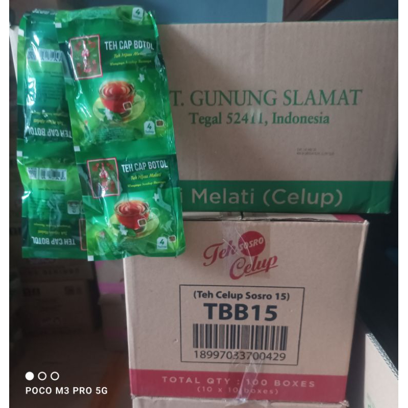 

Teh celup cap Botol sachet/24 renceng/dus