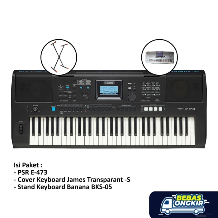 Paket Reguler KEYBOARD YAMAHA PSR-E473 / PSR E473 / PSR E 473