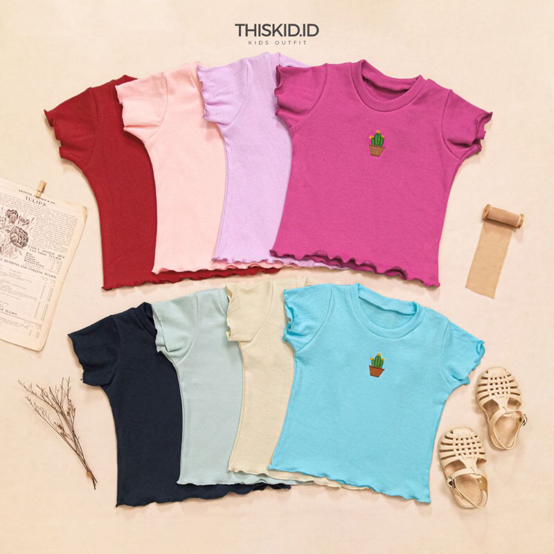 Arra kaos rib top anak perempuan usia 1-5 tahun