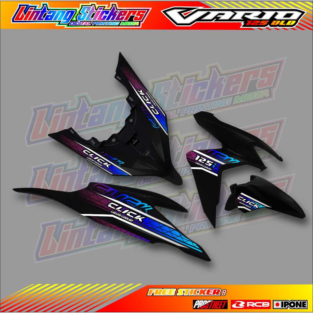 STRIPING VARIASI HONDA VARIO 125 OLD / STICKER LIST VARIASI MOTOR VARIO 125 OLD CLICK
