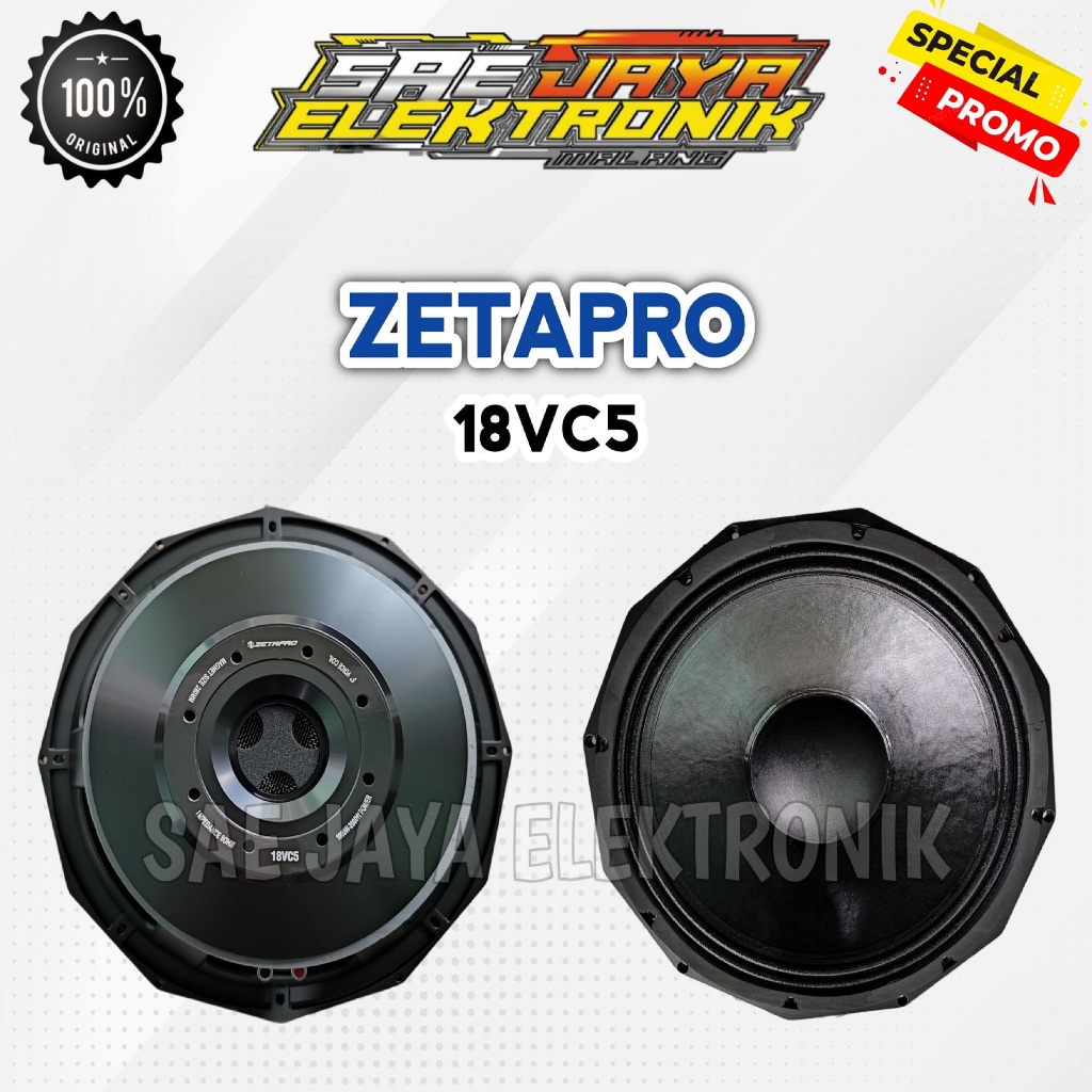 Speaker Komponen ZETAPRO 18 VC5 18VC5 Zetapro 18 Inch Voice Coil 5 Inch