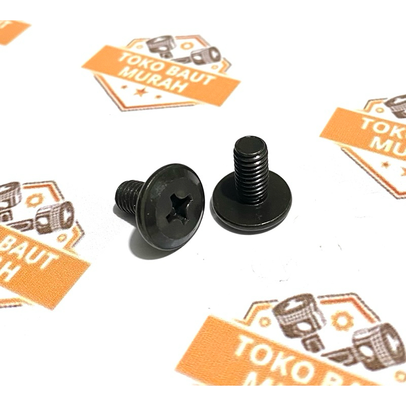 Baut Helm M6 Hitam Baut Helm Ink Centro KYT Djmaru