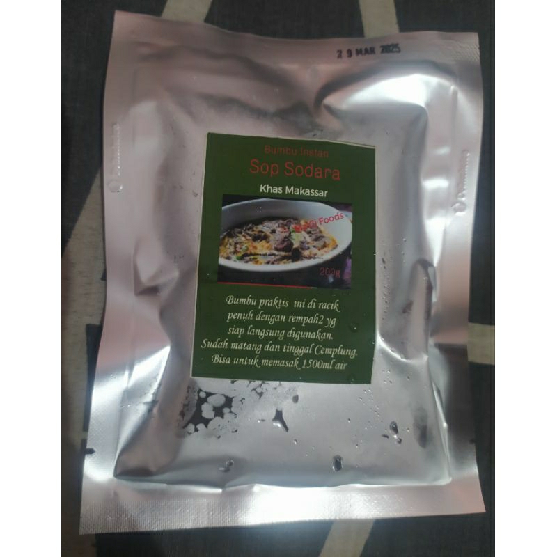 

Bumbu Instan Sop Sodara Khas Makassar