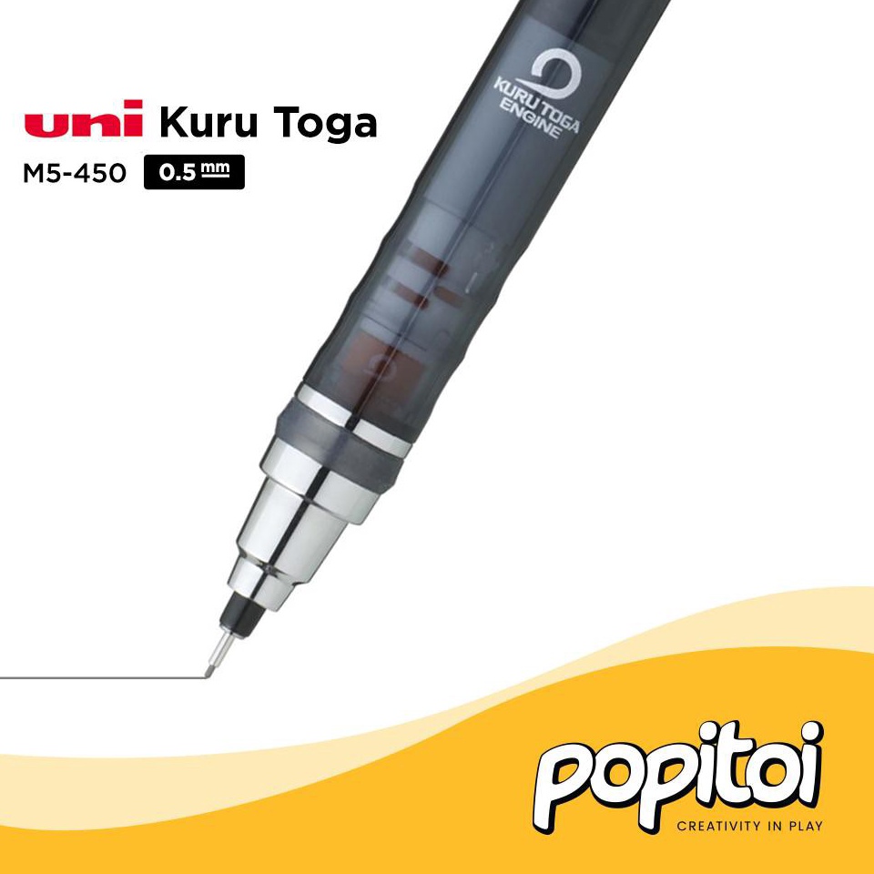 

KODE J5R4 UNI Kuru Toga M545 1P Mechanical Pencil 5 mm Kurutoga pensil mekanik cetek Drafting