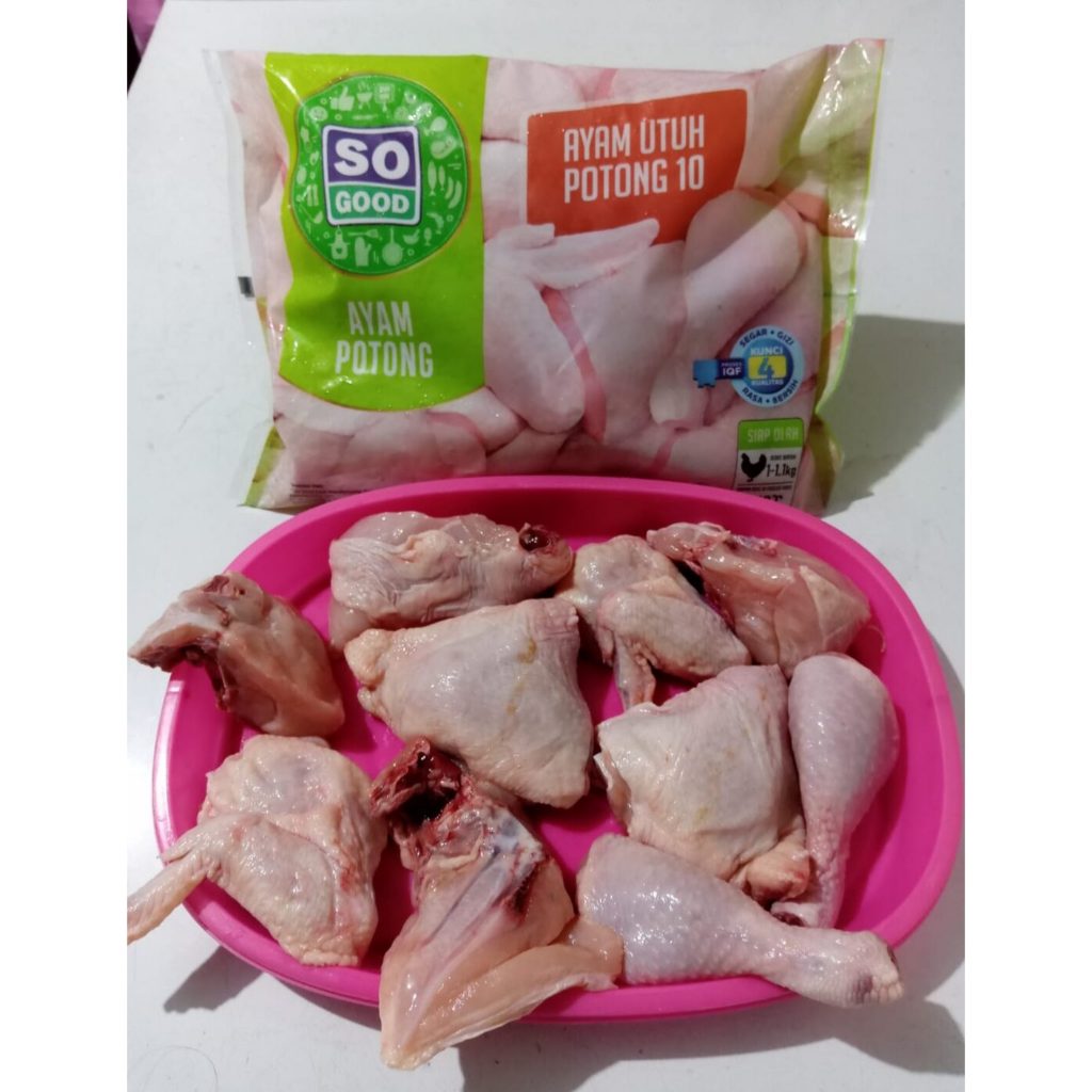 

So good ayam utuh potong 10s kemasan 1kg