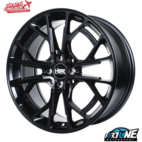 HSR FE01 Ring 17 PCD 4X100, 4X114 Velg Mobil R17 Original Desain HSR