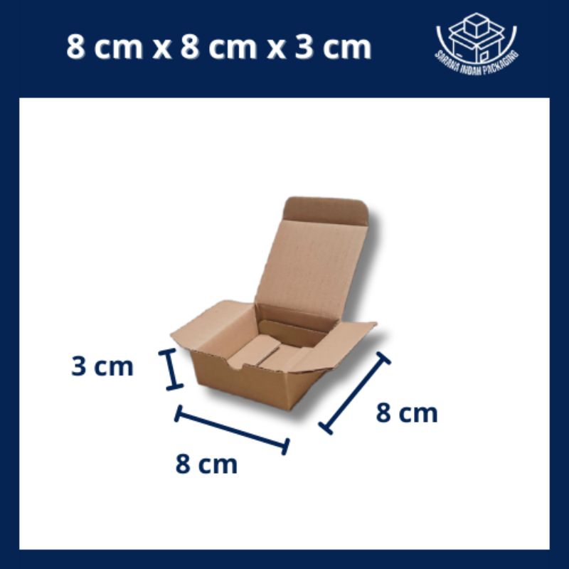 

(5pcs) Kardus Die Cut Kecil Aksesoris, Gift Box dll 8x8x3 cm