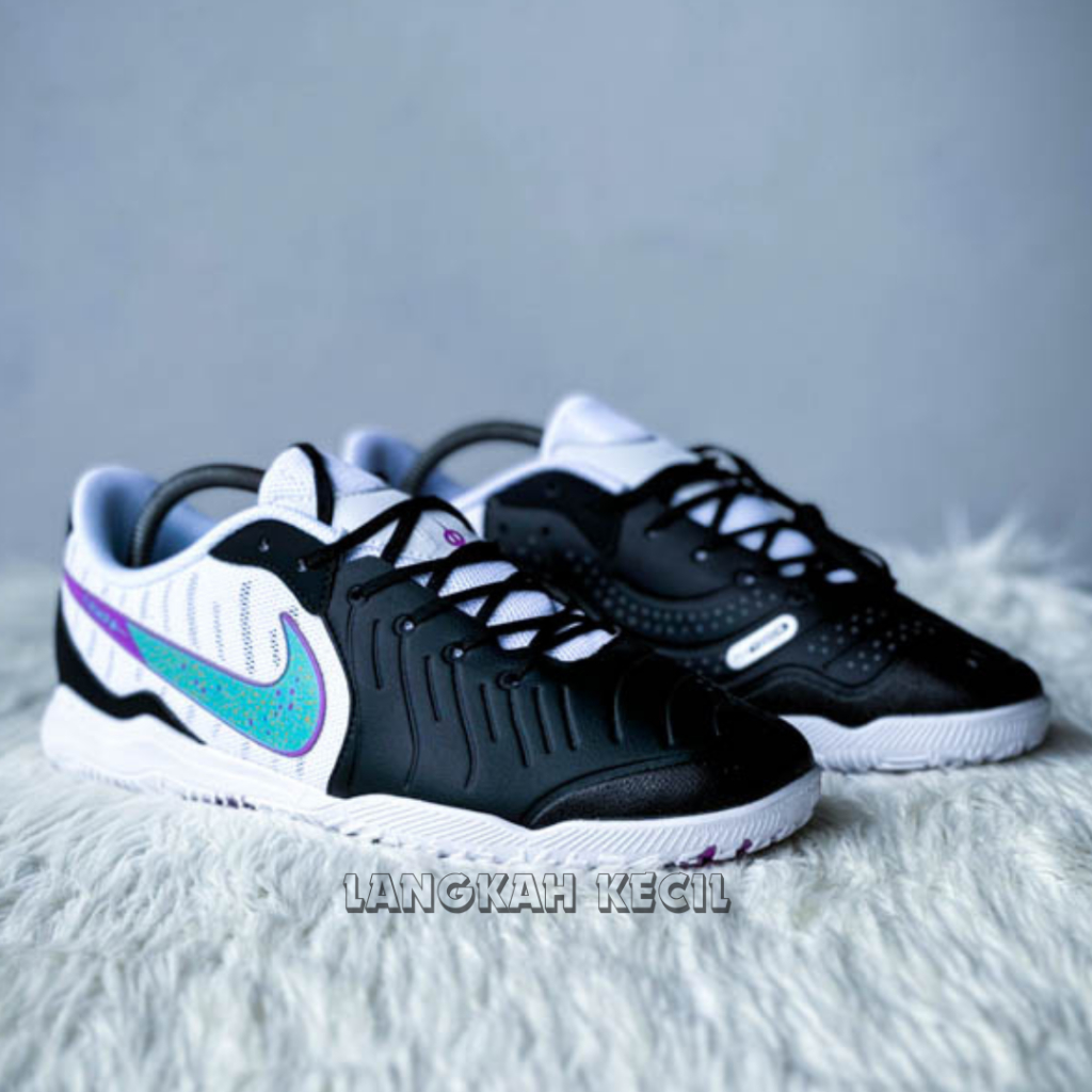 Hot Sale Sepatu Futsal Tiempo Legend 9 Black White Tosca Ic