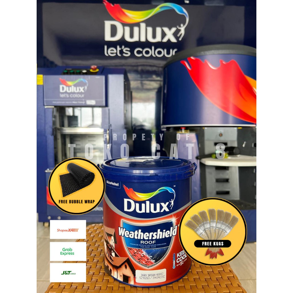 Cat Genteng Dulux Weathershill Roff Warna 2,5 Ltr