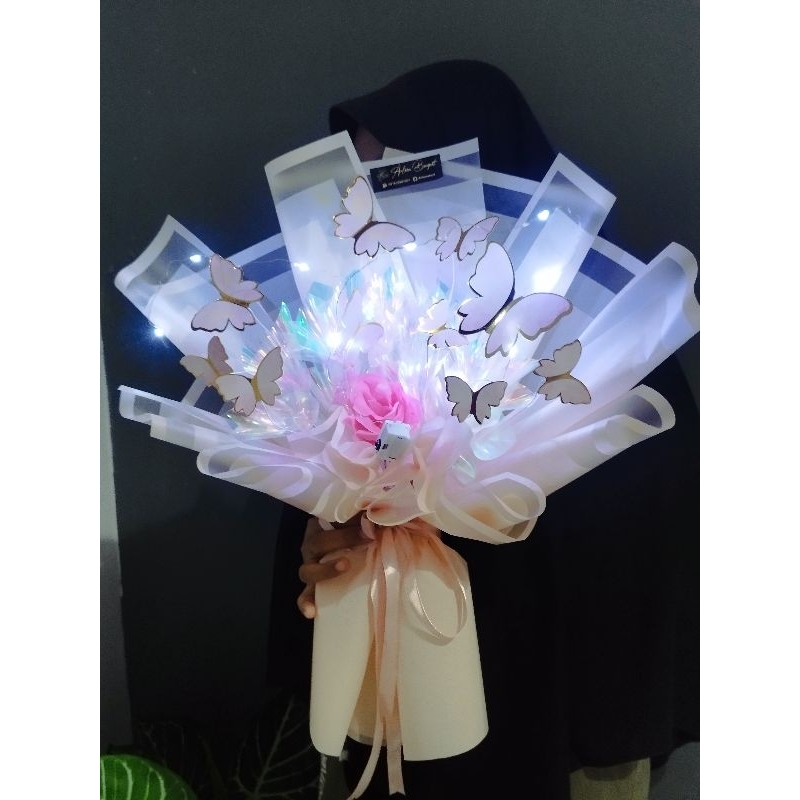 BUKET KUPU2 UKURAN BESAR - isi 10 pcs - bucket kupu LED