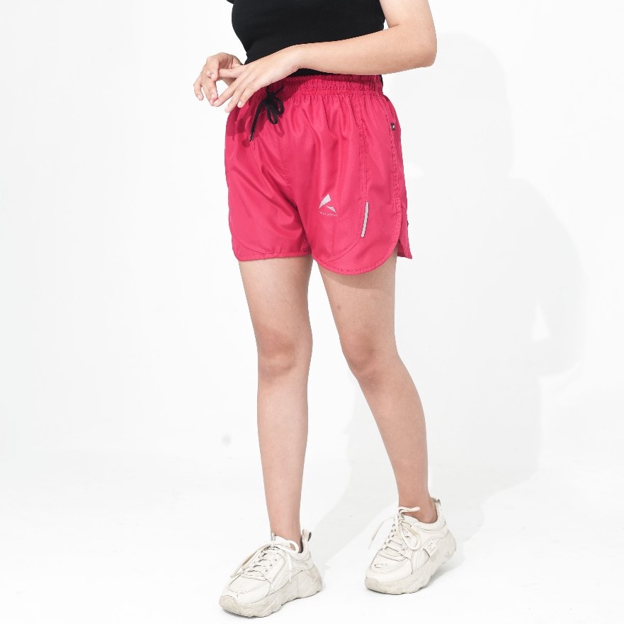 Mega Celana Olahraga Pendek Wanita Polos Jumbo Running Gym Lari Senam Zumba Ringan Big Size Parasut 