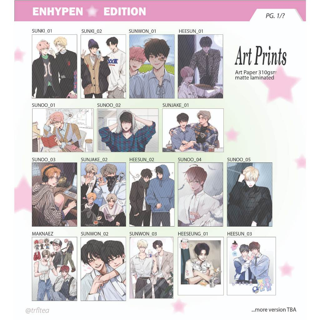 

[EN-] Various Artprints by @trfltea