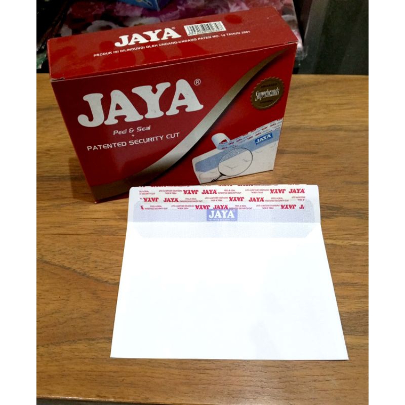 

amplop jaya merah ukuran 110 polos lem@100 lembar