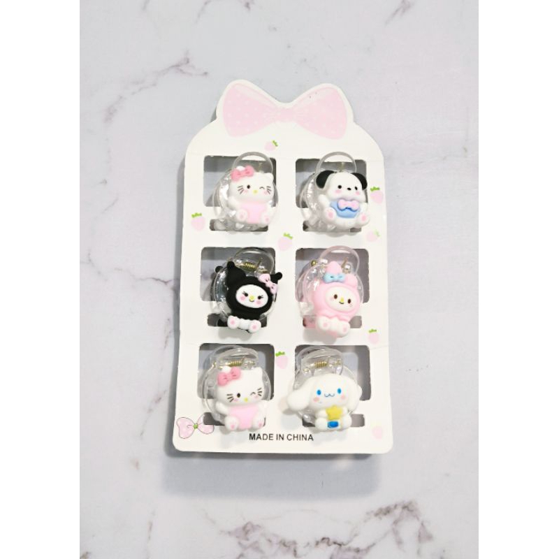 Jepitan rambut anak karakter jedai mini karakter lucu