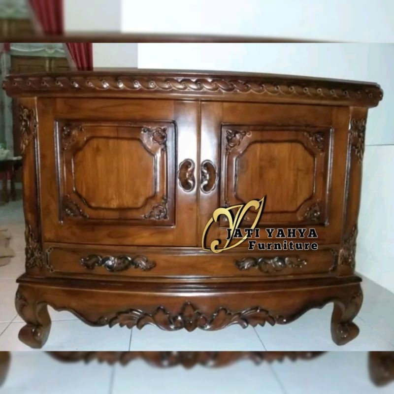 Buffet TV salina Jati P 1m L 50cm T 85cm