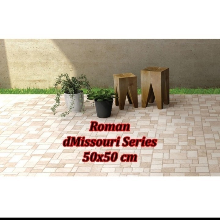 Roman Keramik Lantai G550505 dMissouri Noce 50x50 kw1