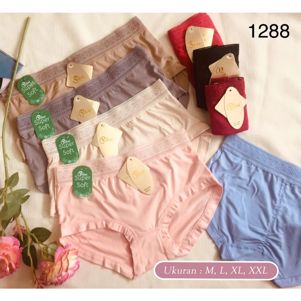 Celana Dalam Wanita Pinggang Renda Polini 1288 High Waist