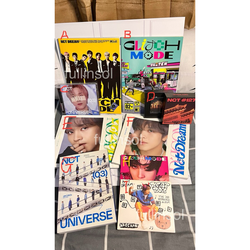 Album merchandise nct dream 127 pb photobook glimo dicon 102 jewel universe digipack beatbox glitch 