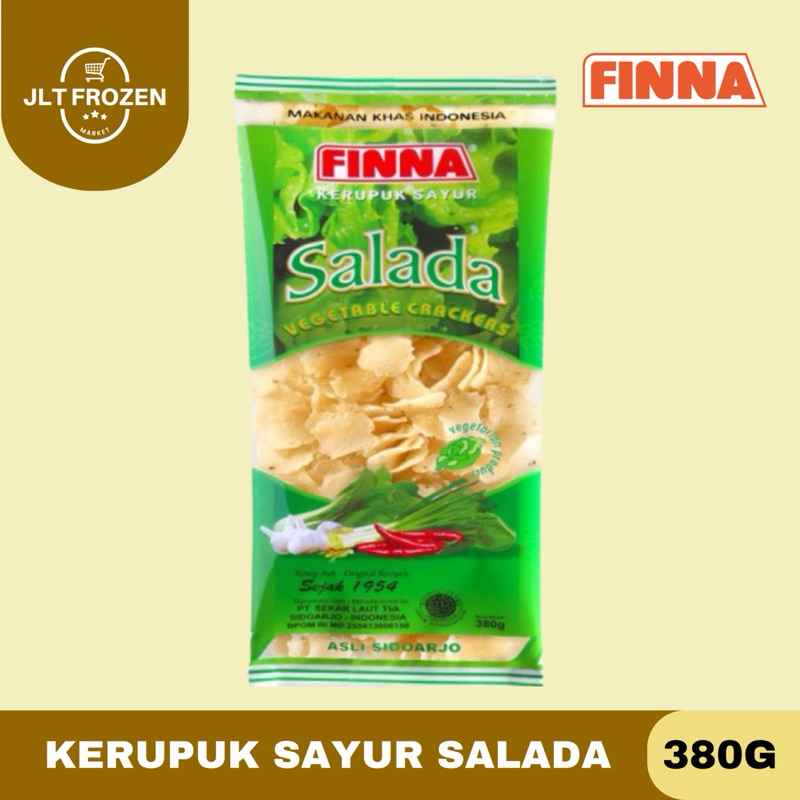 

Finna Kerupuk Sayur Salada / Vegetable Crackers asli Sidoarjo - 380g