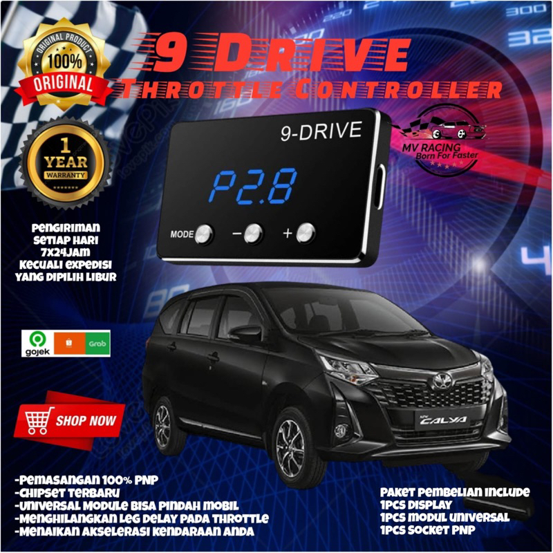 Original 9 Drive Throttle Controller Universal module TOYOTA CALYA 9Drive Piggyback ECU Remap