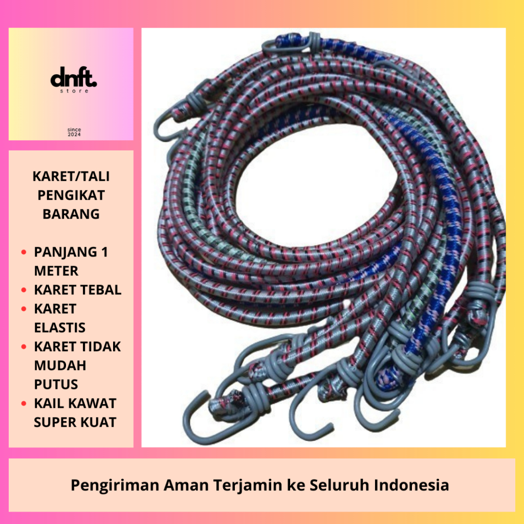 TALI KARET PENGIKAT BARANG | KARET PENGIKAT BARANG | KARET BARANG | TALI PENGIKAT BARANG - PANJANG 1