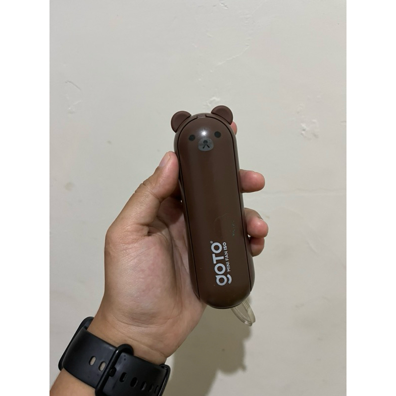 PRELOVED Goto Iso Kipas Angin Lipat Saku Mini Fan Led Usb Powerbank Portable