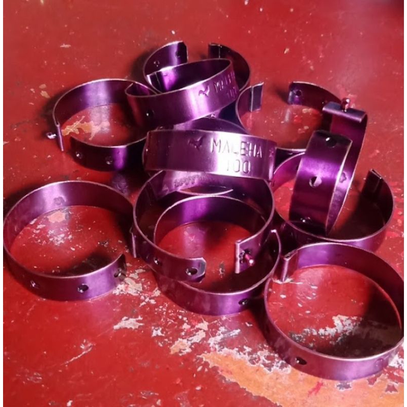 gelang kaki ayam import warna ungu, harga perbiji
