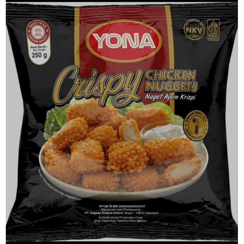 

Yona Chicken Nugget Crispy Bubble 250gr