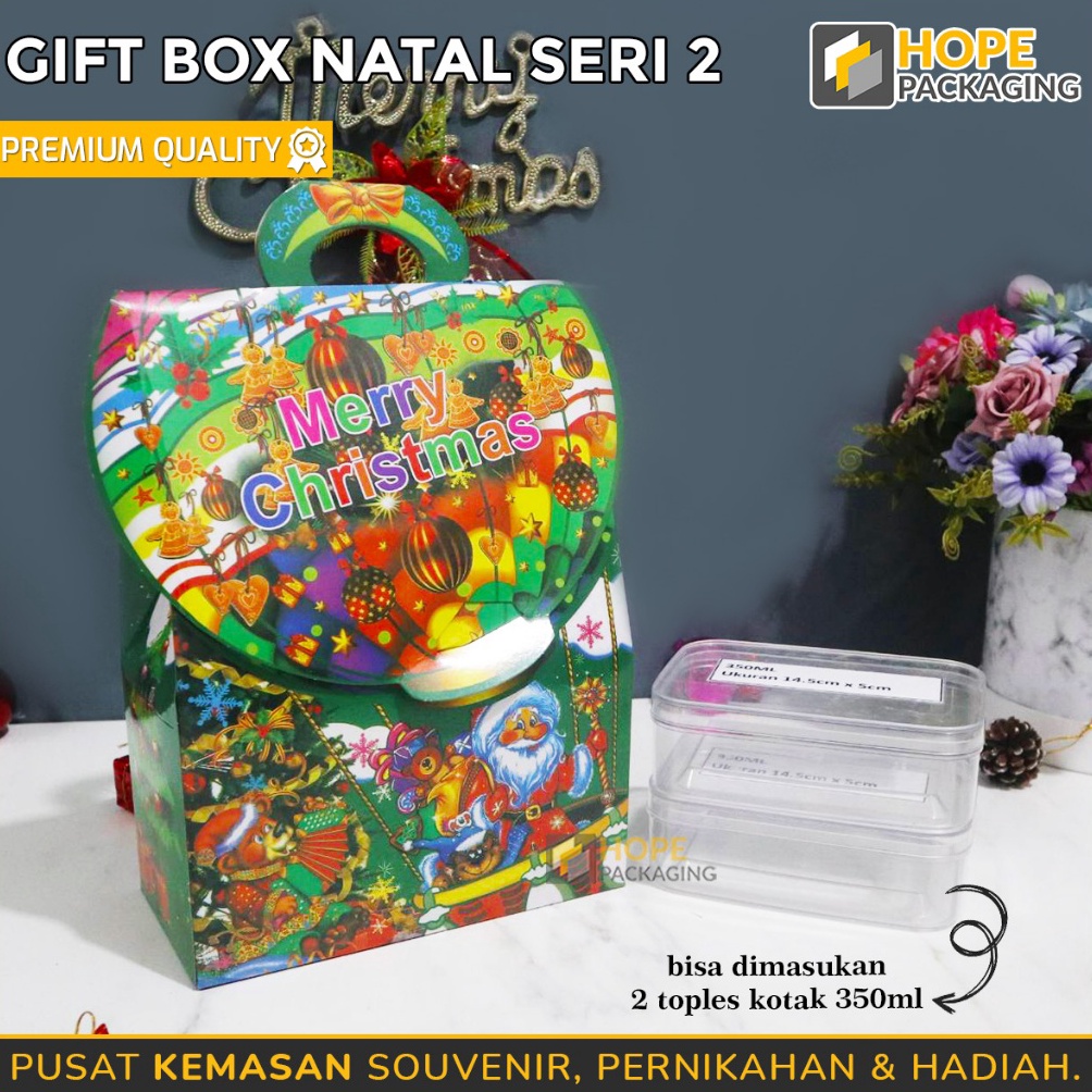 

BERKUALITAS Paper Box Merry Christmas Size 27x 2 x1 cm Box Natal Paperbag Snack Natal Box Hampers Tas Gift Xmas Tas Jinjing Box Kue Natal