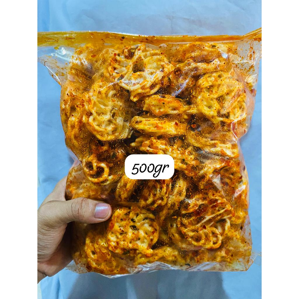 

seblak kerupuk rafael/kerupuk mawar/kerupuk pedo pedas daun jeruk bumbu melimpah seblak kerupuk rafael/mawar/pedo original daun jeruk kemasan 500gr 250gr 100gr