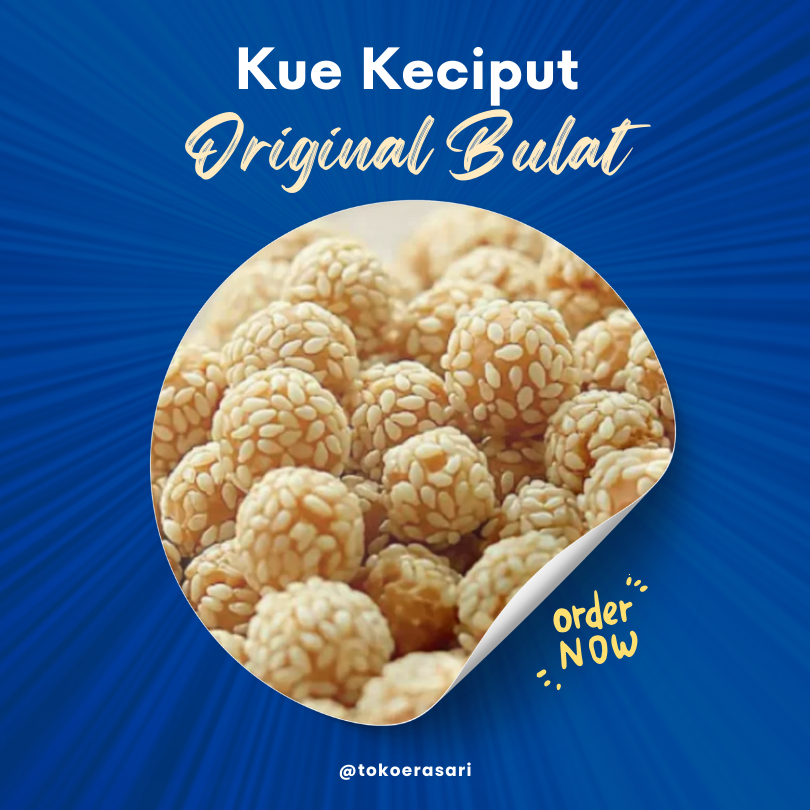 

Snack Keciput Bulat Wijen Renyah | Mini Molen Wijen Kering