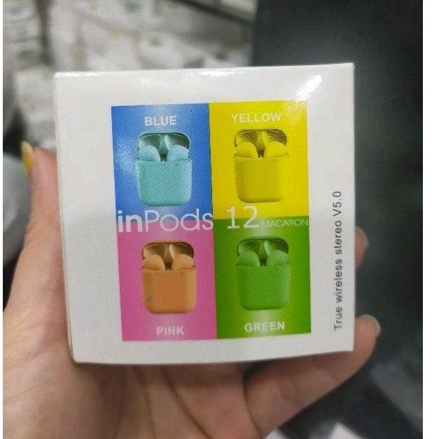 Earphone TWS i12 macaron