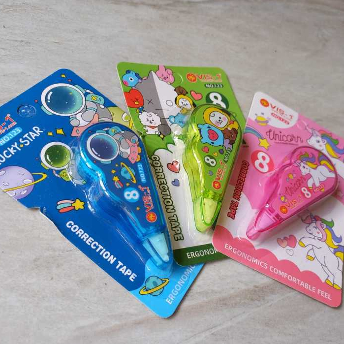 

Tipex Kertas Correction Tape BT21 BTS Frozen Spiderman