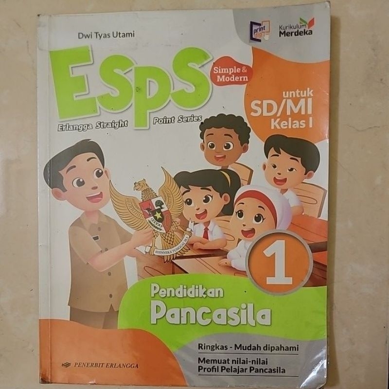 buku pelajaran pendidikan pancasila kelas 1 SD