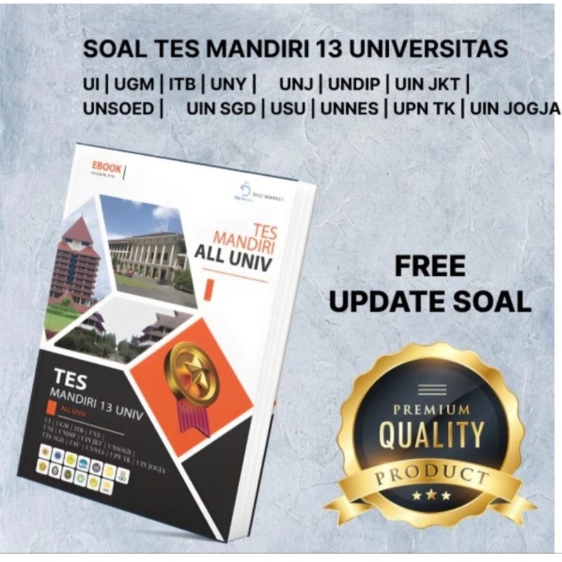 

TES SELEKSI MANDIRI 13 PTN TOP DI INDONESIA | Soal Seleksi Ujian Mandiri 13 PTN
