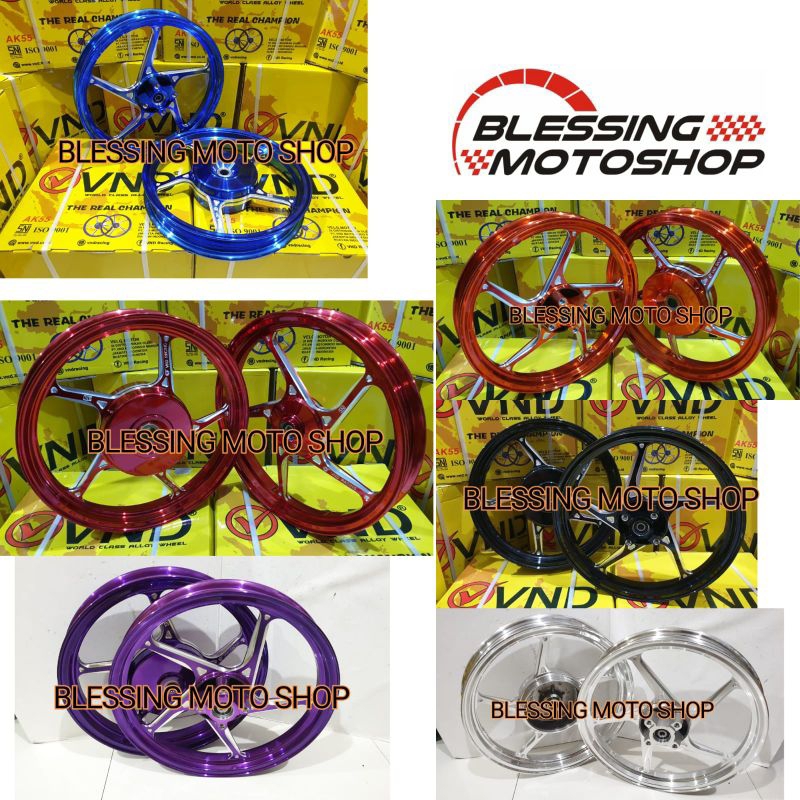 velg vnd ak55 mio lama velg racing vnd ring14 ak55 mio soul velg bintang p5 mio j/ mio s velg vnd en