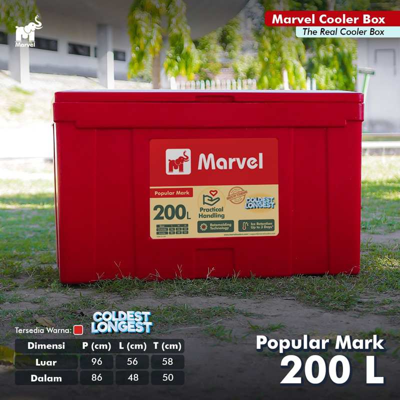 MarvelCooler 200 Ltr Popular Mark (CoolBox - IceBox - Es box)