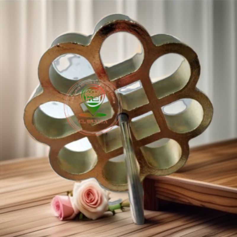 cetakan kembang goyang kuningan jumbo / cetakan seroja / cetakan rangginang