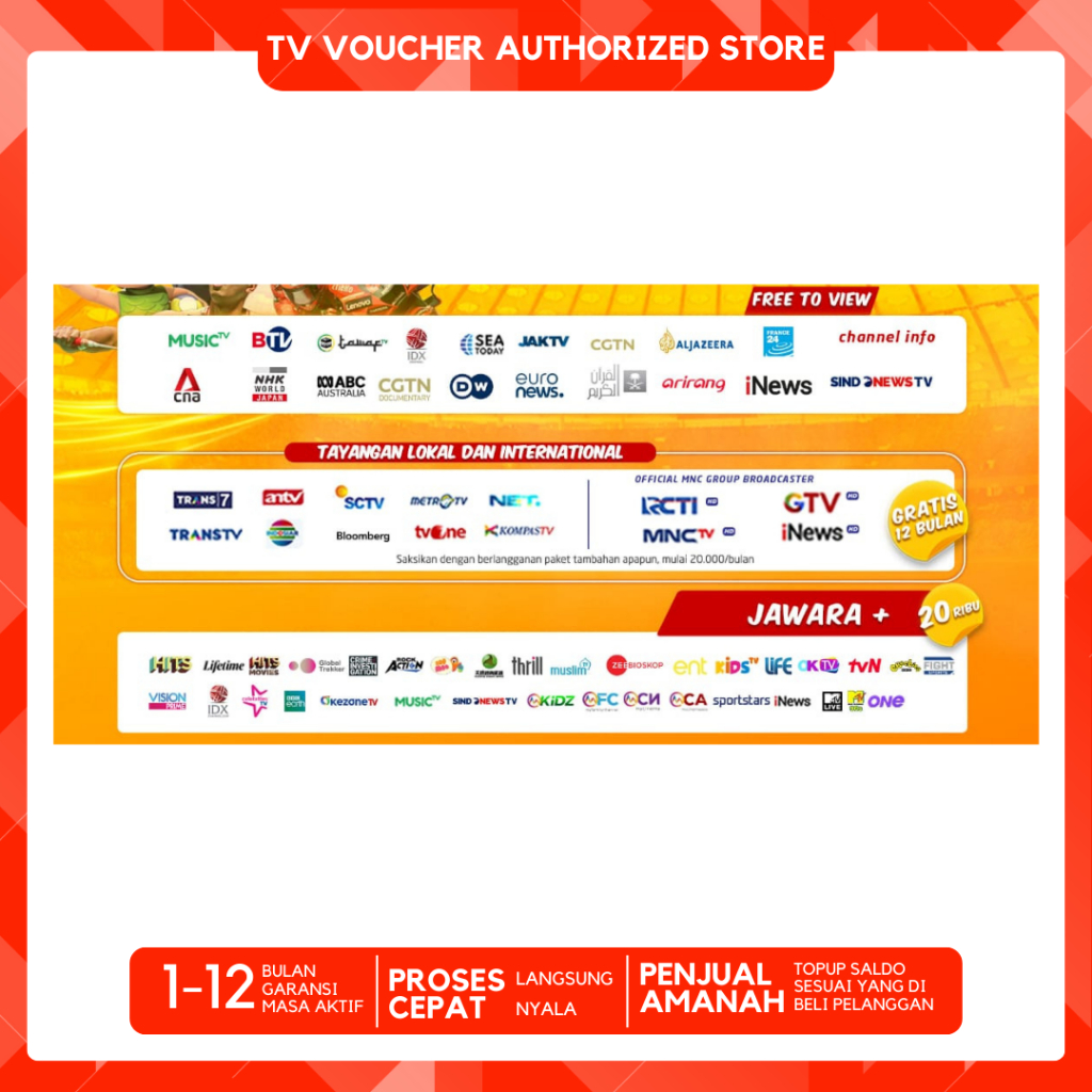 Paket Jawara Mnc Vision Jawara & Jawara +