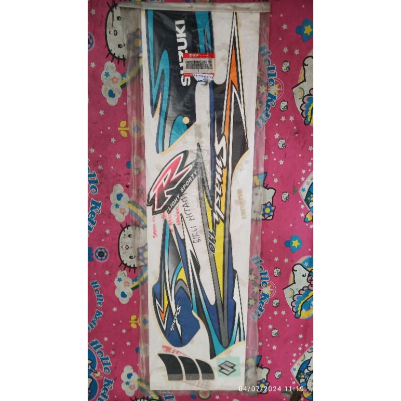 striping stiker suzuki smash old original