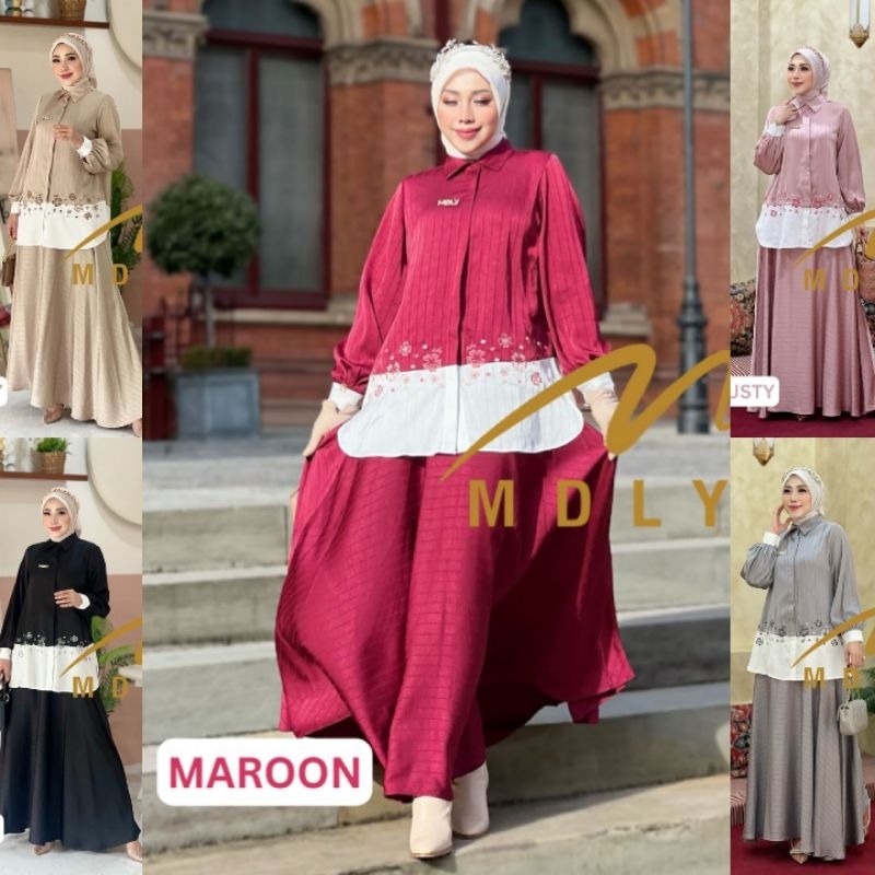 MDLY ANEISHA Setelan Rok Mewah SetRok Aneisha Set by MDLY.MDLY ANEISHA Setelan Rok Mewah SetRok Anei